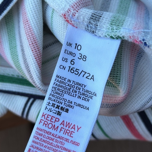 Bright Stripe Wrap Skirt NWOT - Picture 9 of 11